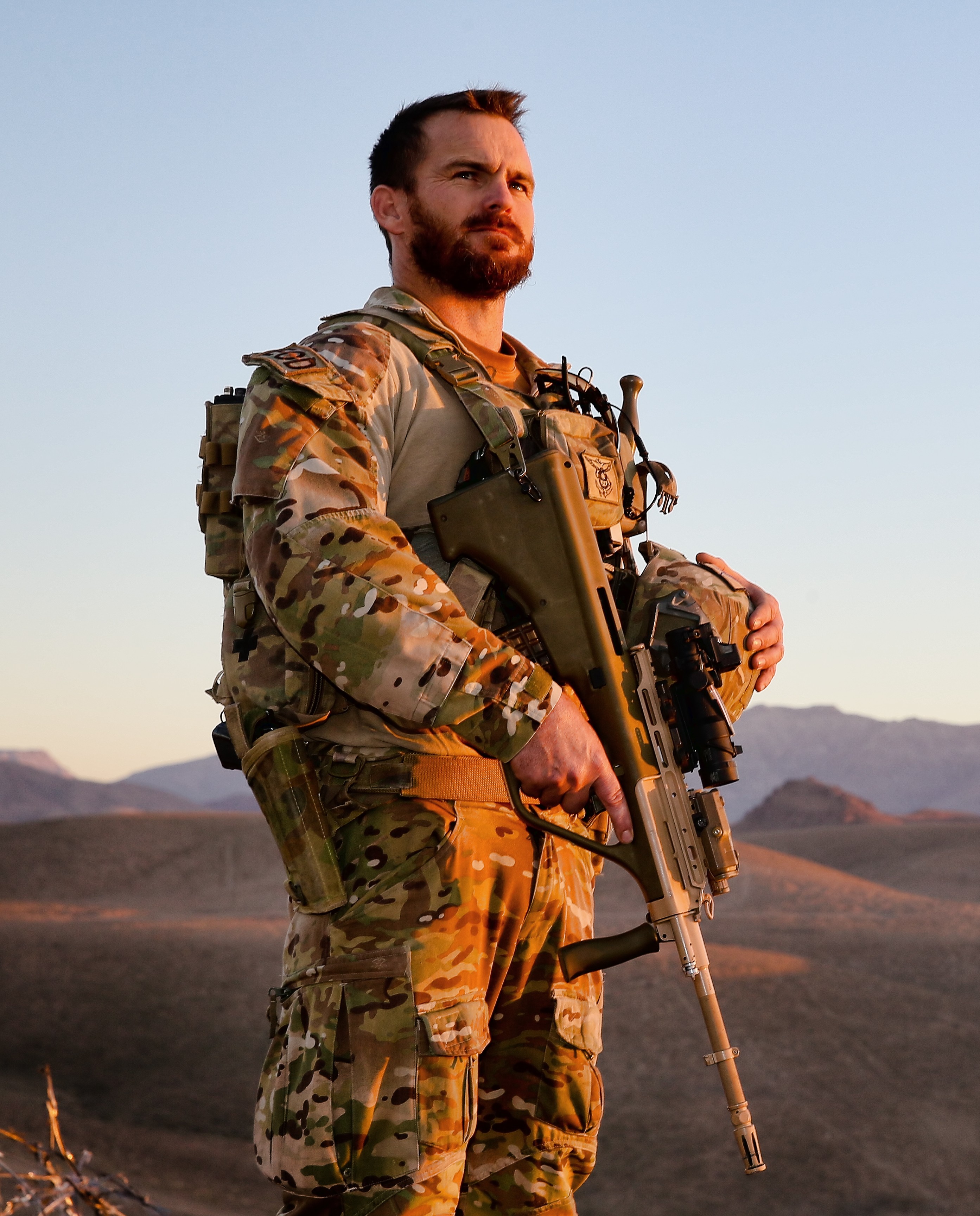 Portrait of John Armfield, Australian Navy clearance diver and veteran advocate